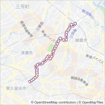 久留２２ Bus Line Map