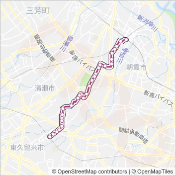 久留２２ Bus Line Map