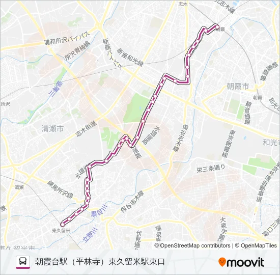 久留２２ バスの路線図