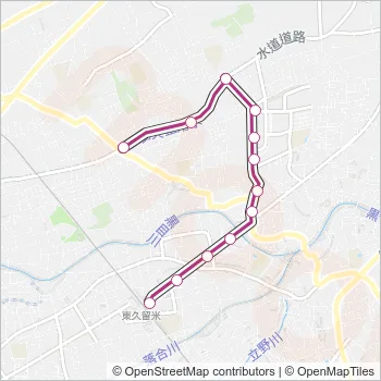 久留２４ Bus Line Map