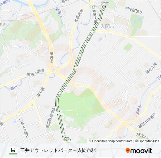 入市４０ Bus Line Map