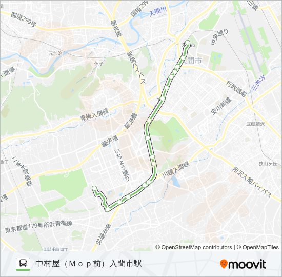 入市５２ Bus Line Map