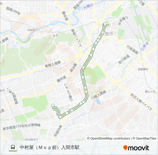 入市５２ Bus Line Map