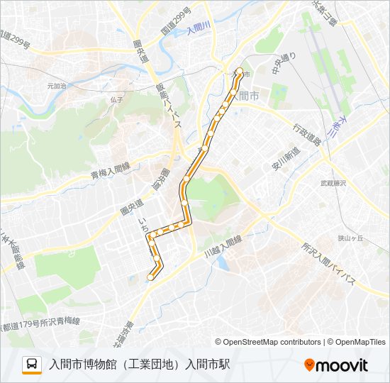 入市６１ Bus Line Map