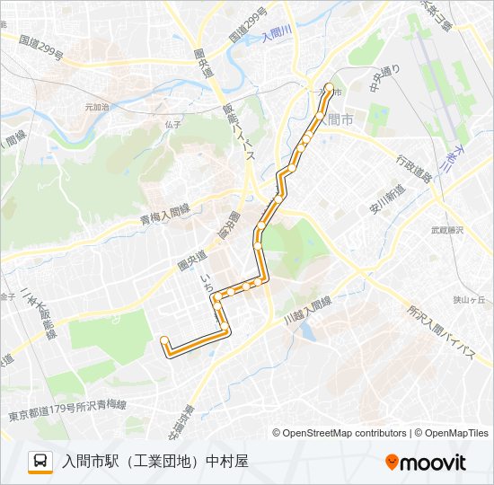 入市６２ Bus Line Map