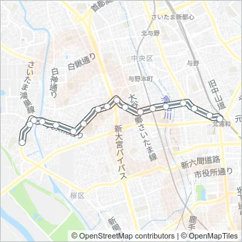 北浦１０ Bus Line Map