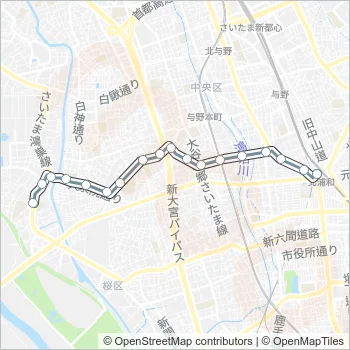 北浦１０ Bus Line Map