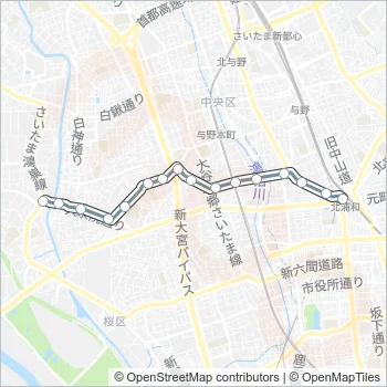 北浦１１ Bus Line Map