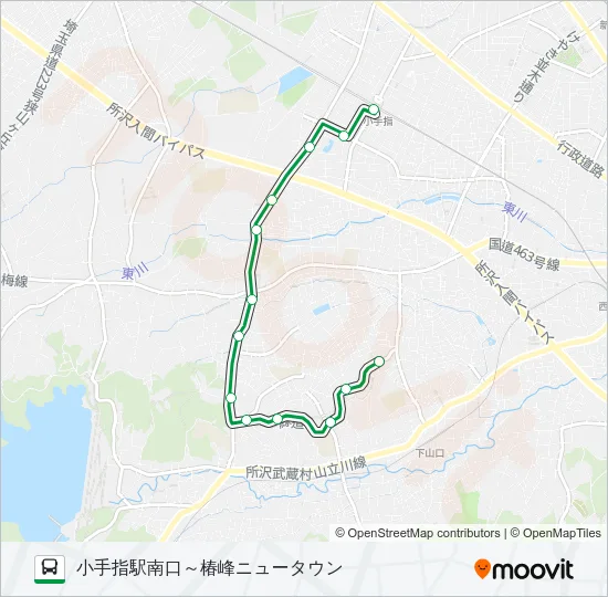 小手０１ Bus Line Map