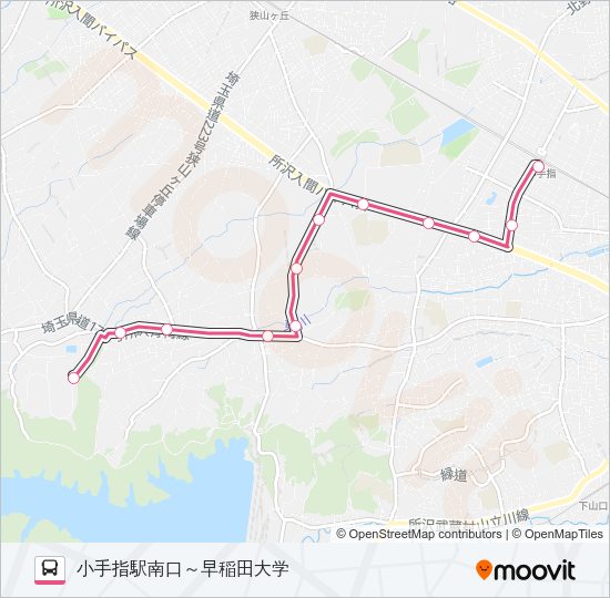 小手０２ Bus Line Map