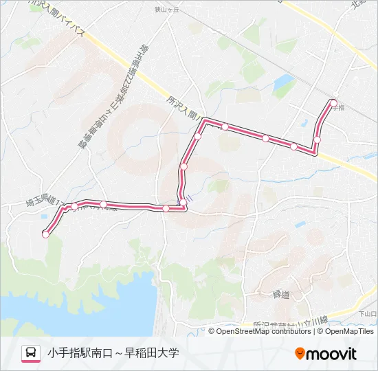 小手０２ Bus Line Map