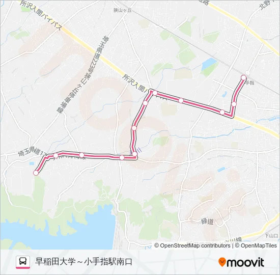 小手０２ Bus Line Map