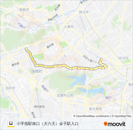 小手０７ Bus Line Map