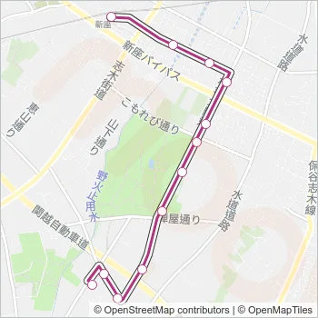 新座０１ Bus Line Map