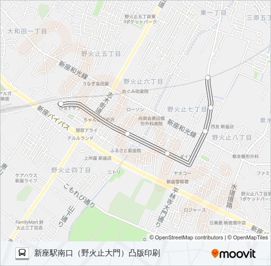 新座０３ Bus Line Map