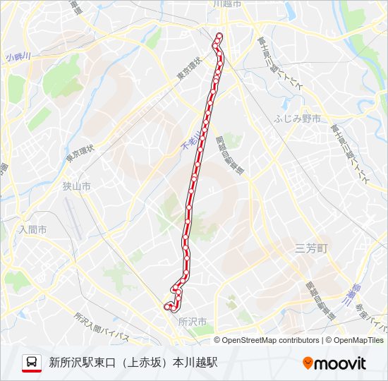 新所０２ Bus Line Map