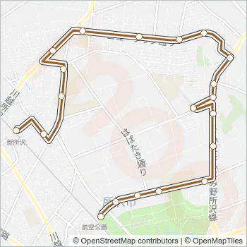 新所０３ Bus Line Map