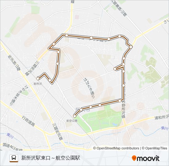 新所０３ Bus Line Map