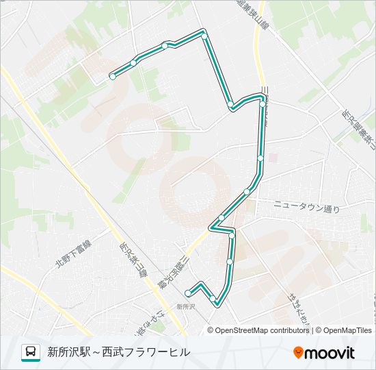 新所０４ Bus Line Map