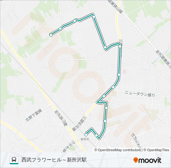 新所０４ Bus Line Map