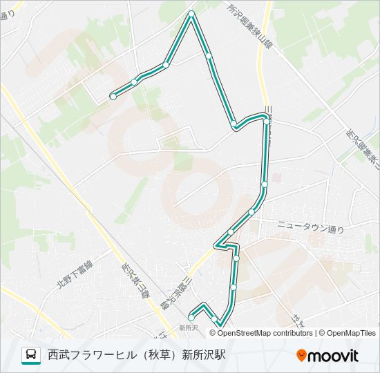 新所０４ Bus Line Map