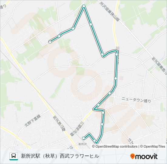 新所０４ Bus Line Map