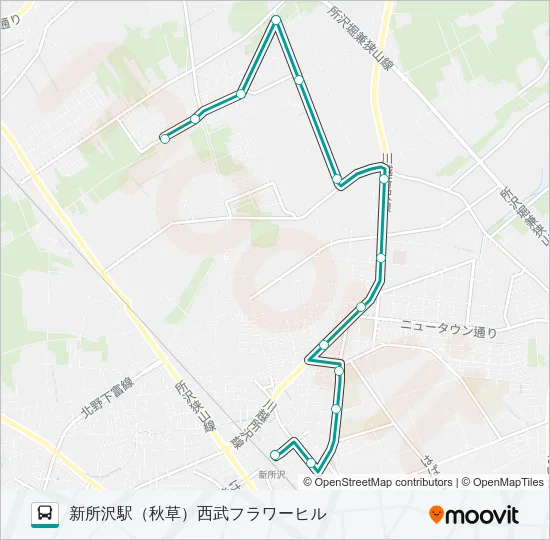新所０４ Bus Line Map