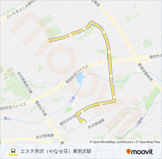 東所５３ Bus Line Map
