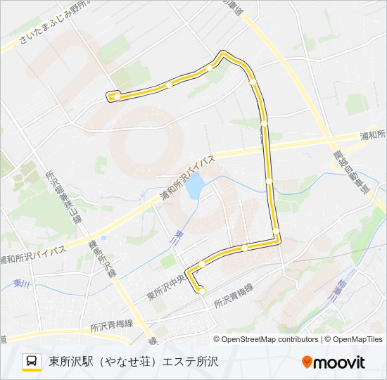 東所５３ Bus Line Map