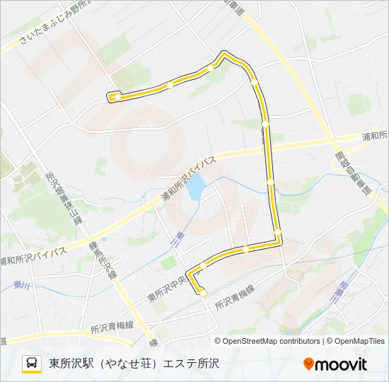 東所５３ Bus Line Map