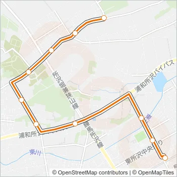 東所５９ Bus Line Map