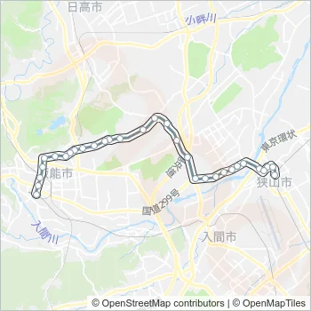 狭山２５ Bus Line Map