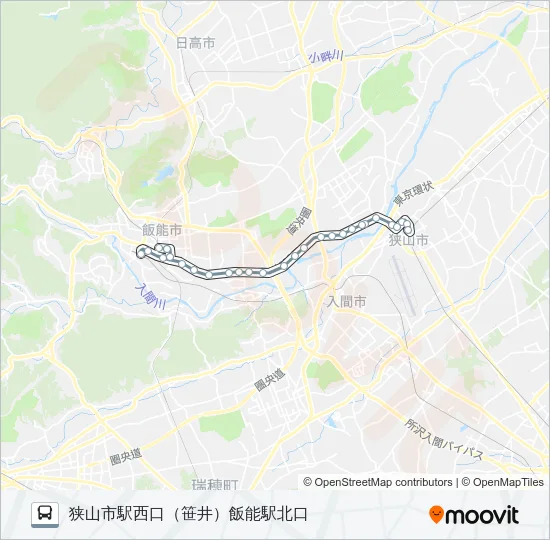 狭山２６ Bus Line Map