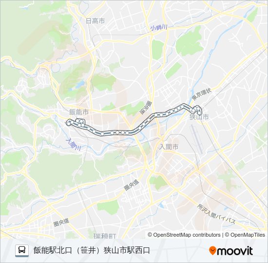 狭山２６ Bus Line Map