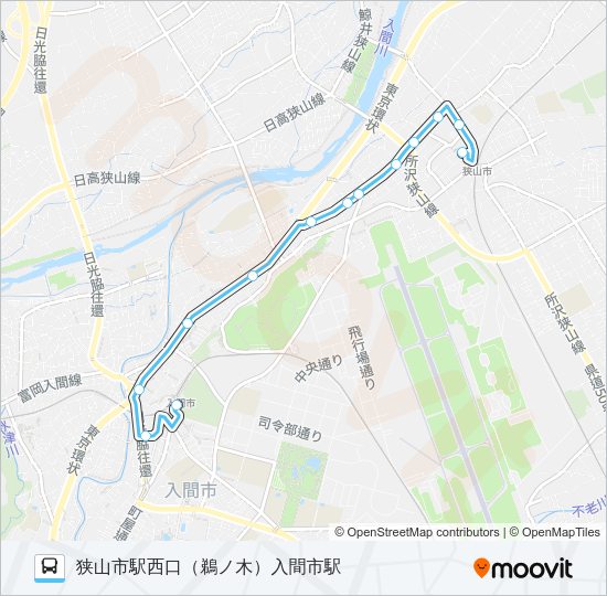 狭山２７ Bus Line Map