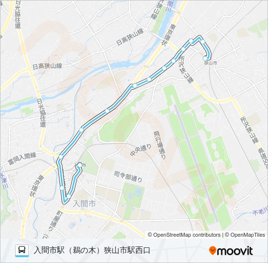 狭山２７ Bus Line Map
