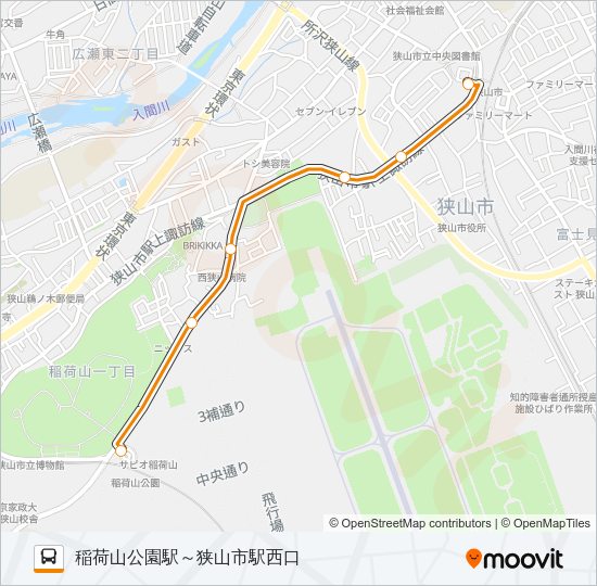 狭山２８ Bus Line Map