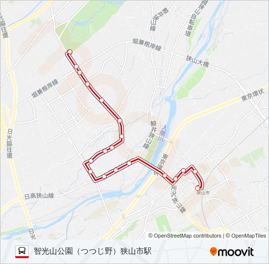 狭山２９ Bus Line Map