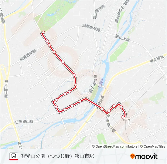 狭山２９ Bus Line Map