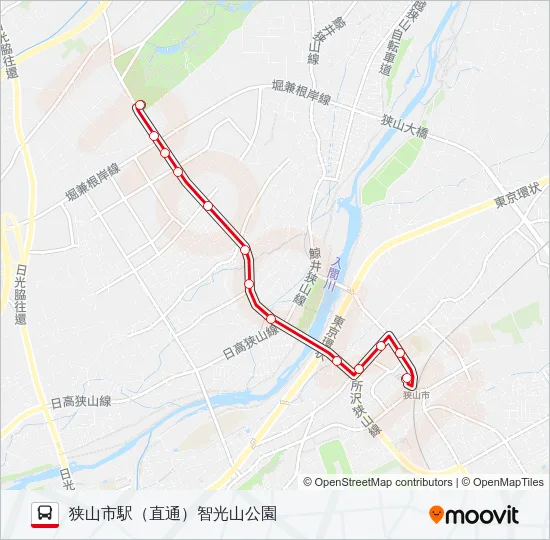 狭山２９ Bus Line Map