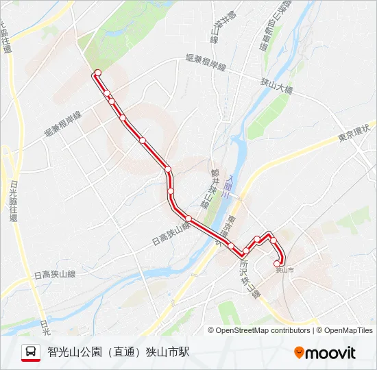 狭山２９ Bus Line Map