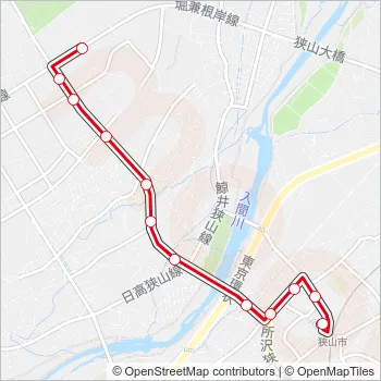 狭山２９ Bus Line Map