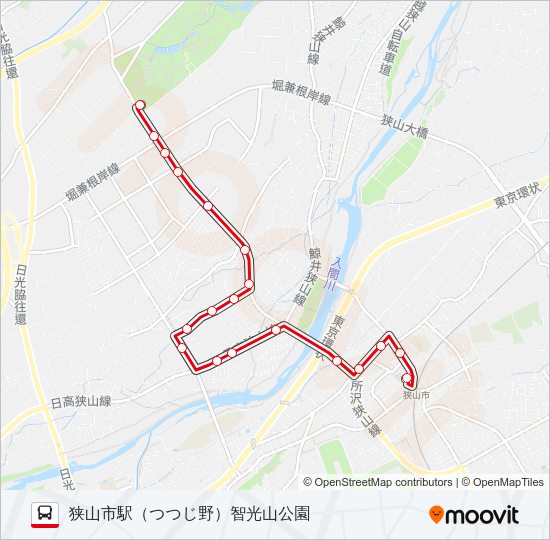 狭山２９ Bus Line Map