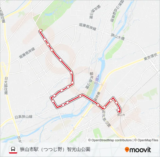 狭山２９ Bus Line Map