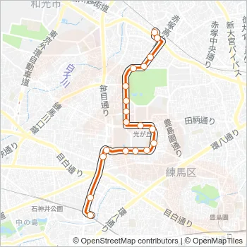 練高０１ Bus Line Map