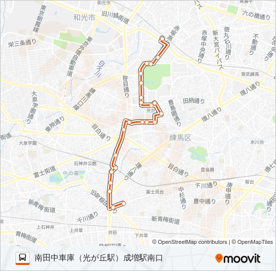 練高０２ Bus Line Map