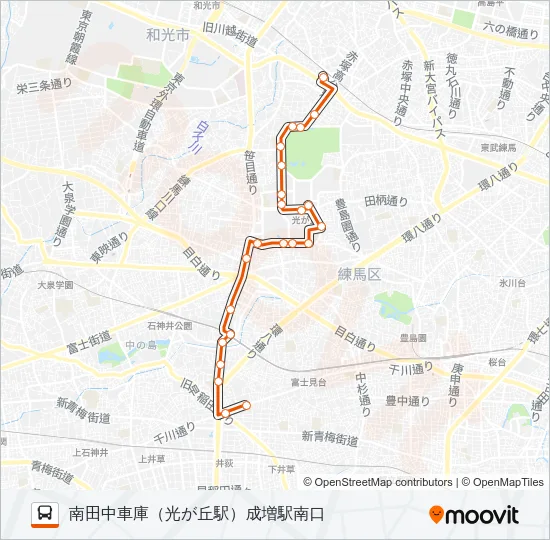 練高０２ Bus Line Map