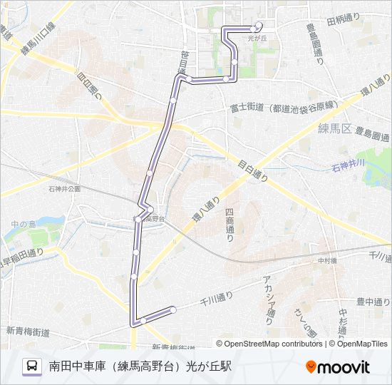 練高０３ Bus Line Map