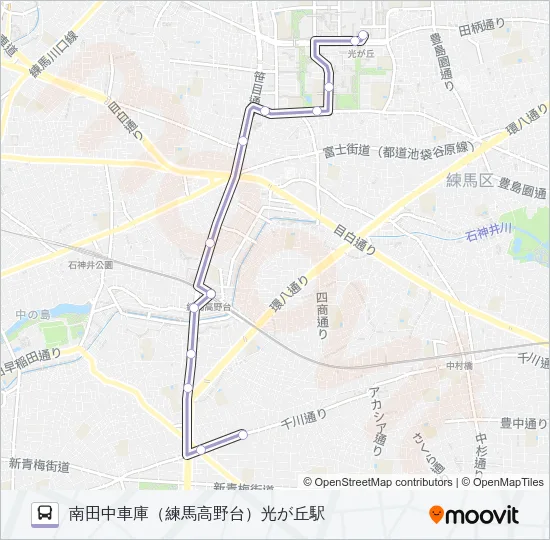 練高０３ バスの路線図