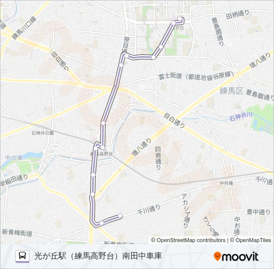 練高０３ Bus Line Map